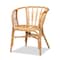 Baxton Studio Luxio Modern and Contemporary Natural Finished Rattan Chair 185-11870-Zoro - alternate 1